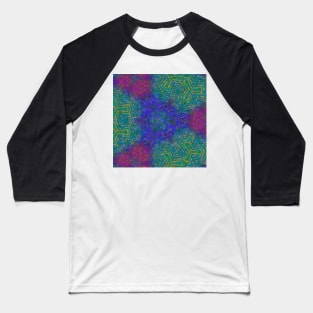 Colorful Abstract Baseball T-Shirt